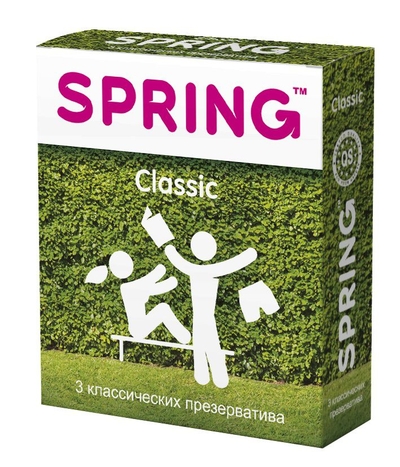 Классические презервативы Spring Classic - 3 шт. - фото, цены