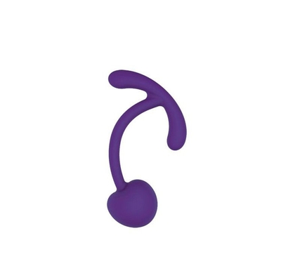 Фиолетовый вагинальный шарик с ограничителем - фото, цены