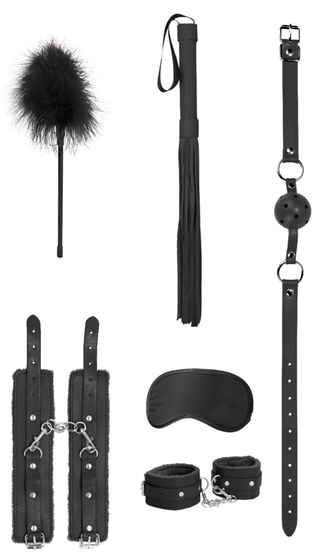 Черный игровой набор Beginners Bondage Kit - фото, цены