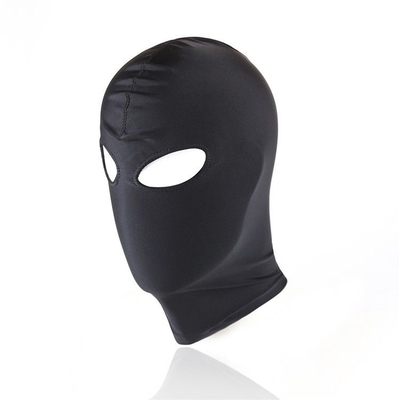 Черный текстильный шлем с прорезью для глаз - фото, цены