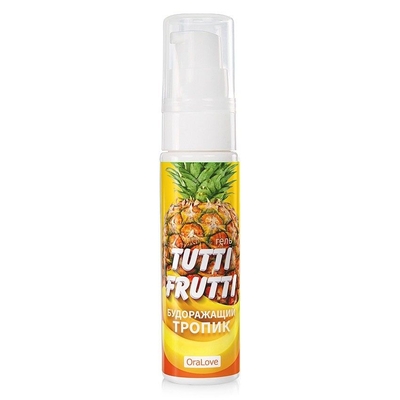 Гель-смазка Tutti-Frutti со вкусом тропических фруктов - 30 гр. - фото, цены