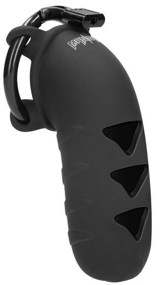 Черный мужской пояс верности Chastity Model 09 - фото, цены