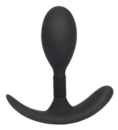 Черная анальная втулка Anal Play Plug S - 8,6 см. - фото, цены