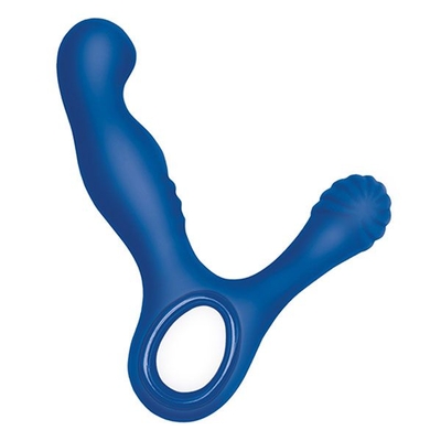 Синий стимулятор простаты с вибрацией Revive Prostate Massager - фото, цены