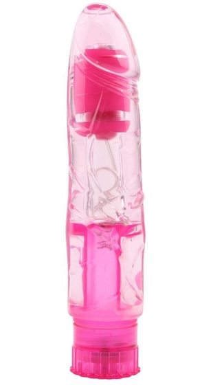 Розовый вибратор Seduction - 16,2 см. - фото, цены