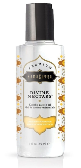 Гель-лубрикант на водной основе Divine Nectars Vanilla с ароматом ванили - 150 мл. - фото, цены