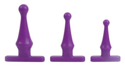 Набор фиолетовых анальных стимуляторов Climax Anal Tush Teaser Training Kit - фото, цены