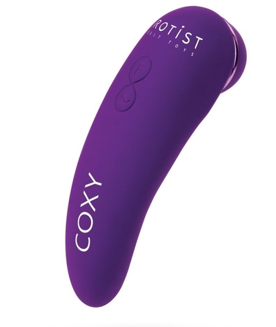 Фиолетовый бесконтактный стимулятор клитора Coxy с вибрацией - фото, цены