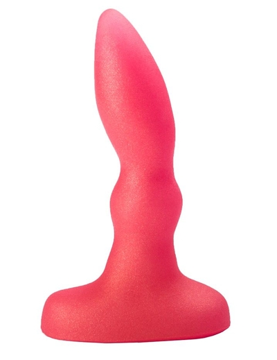 Розовая гелевая пробочка с каплевидным кончиком - 10 см. - фото, цены