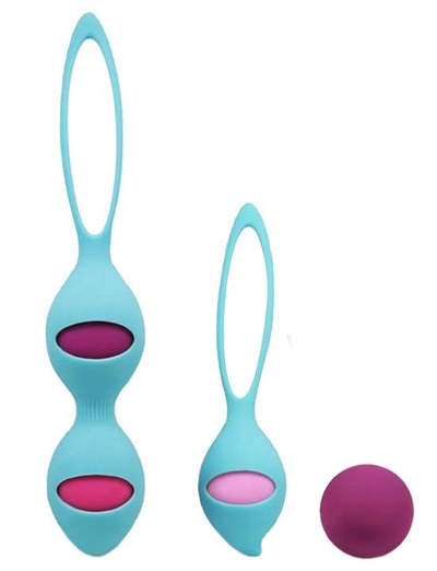 Набор из 4 вагинальных разновесных шариков Stella - фото, цены