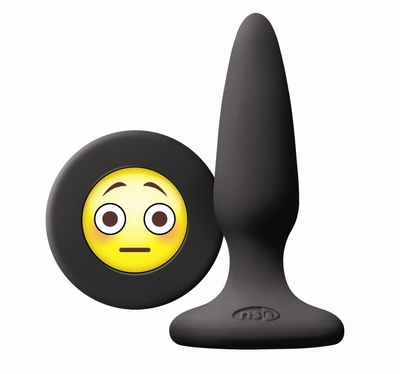 Черная силиконовая пробка Emoji Omg - 8,6 см. - фото, цены