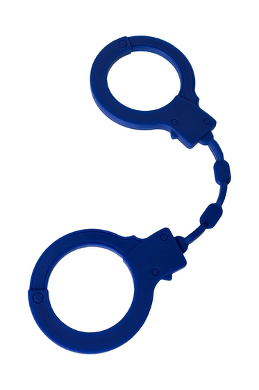 Синие силиконовые наручники Штучки-дрючки - фото, цены