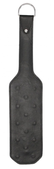 Черная шлепалка Leather Vampire Paddle - 41 см. - фото, цены