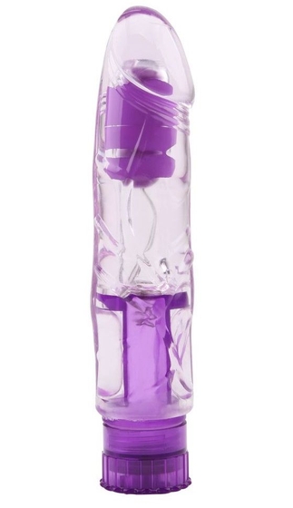 Фиолетовый вибратор Seduction - 16,2 см. - фото, цены