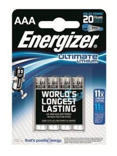 Батарейки Energizer Ultimate Lithium L92 Aaa B - 4 шт. - фото, цены