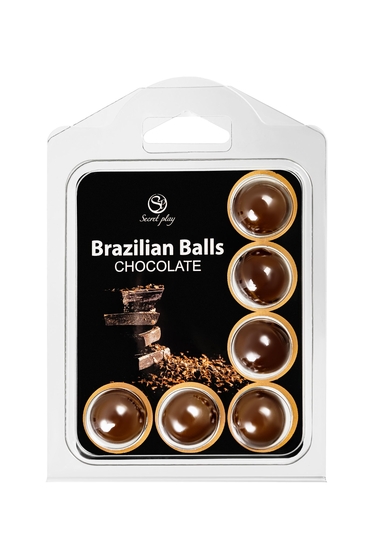 Набор из 6 шариков с массажным маслом Brazilian Balls с ароматом шоколада - фото, цены