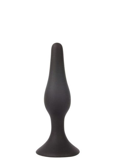 Чёрная анальная втулка Sex Expert - 10 см. - фото, цены