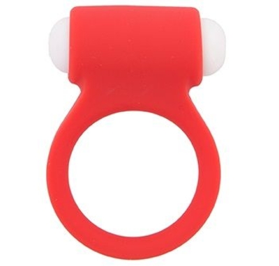 Красное эрекционное виброкольцо Lit-up Silicone Stimu Ring 3 Red - фото, цены