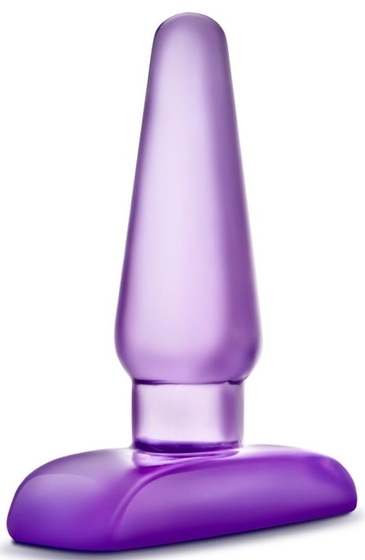 Фиолетовая анальная пробка Eclipse Pleaser Small - 10,8 см. - фото, цены