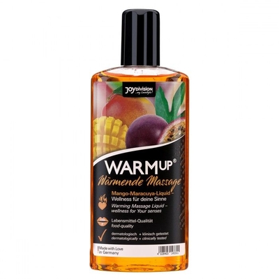 Разогревающий массажный гель Joy Division WARMup с ароматом манго и маракуйи - 150 мл. - фото, цены