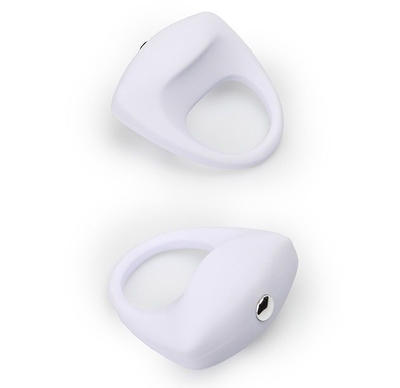Белое эрекционное кольцо Lit-up Silicone Stimu Ring 8 - фото, цены