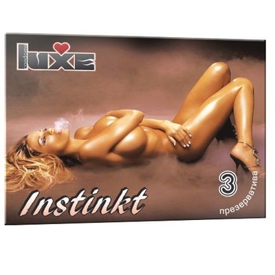 Презервативы Luxe Instinkt - 3 шт. - фото, цены