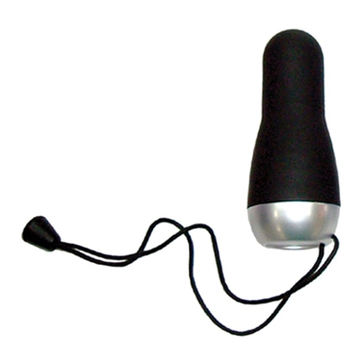 Черный водонепроницаемый мини-вибратор Discretion Wide Body Black - 6,5 см. - фото, цены