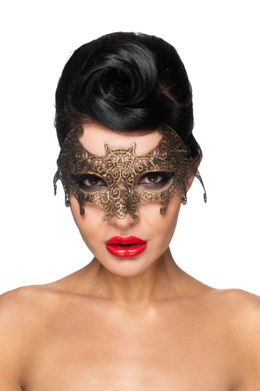 Золотистая карнавальная маска Унукэльхайя - фото, цены