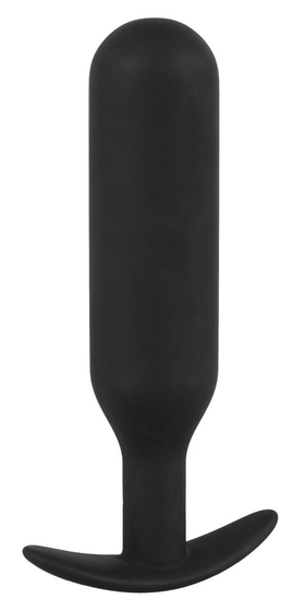 Черная утяжеленная анальная пробка Anal Trainer Medium - 18 см. - фото, цены