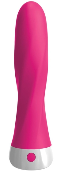 Розовый вибромассажер со сменной присоской Wall Banger Deluxe - 19 см. - фото, цены