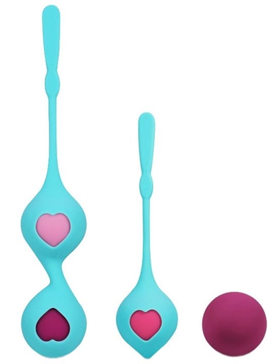 Набор из 4 вагинальных разновесных шариков Grace - фото, цены