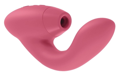 Розовый стимулятор Womanizer Duo с вагинальным отростком - фото, цены