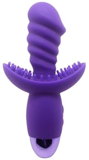 Фиолетовый вибратор Indulgence Wild Ride - 16,5 см. - фото, цены