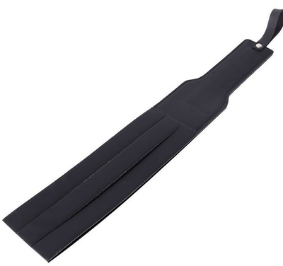 Черная удлиненная гладкая шлепалка - 37 см. - фото, цены