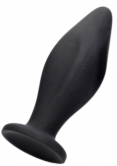 Черная анальная пробка Edgy Butt Plug - 11,4 см. - фото, цены