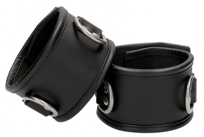 Черные наручники Restraint Handcuff With Padlock с замочком - фото, цены