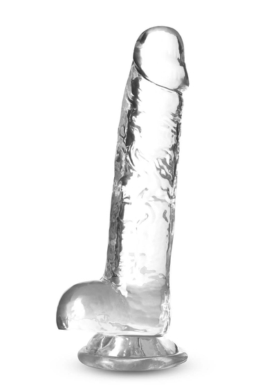 Прозрачный фаллоимитатор 7 Inch Crystalline Dildo - 17,7 см. - фото, цены