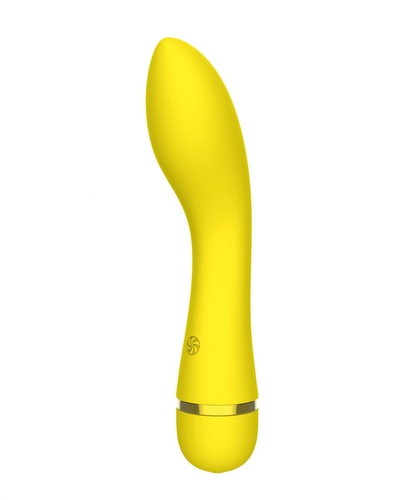 Желтый перезаряжаемый вибратор Whaley - 16,8 см. - фото, цены