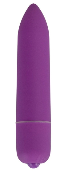 Фиолетовая удлинённая вибропуля Power Bullet Purple - 8,3 см. - фото, цены