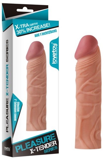 Насадка-фаллоимитатор Super-Realistic Penis - 17 см. - фото, цены