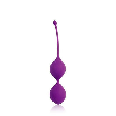 Фиолетовые двойные вагинальные шарики с хвостиком Cosmo - фото, цены