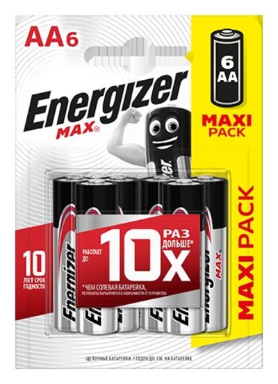 Батарейки Energizer Max E91/aa 1.5v - 6 шт. - фото, цены