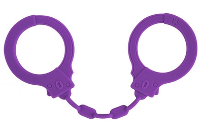 Фиолетовые силиконовые наручники Suppression - фото, цены
