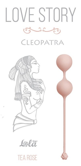 Розовые вагинальные шарики Cleopatra Tea Rose - фото, цены