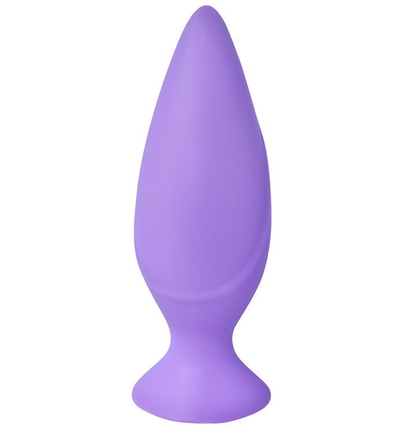 Фиолетовая анальная силиконовая пробка Mojo - 11 см. - фото, цены