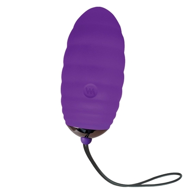Фиолетовое виброяйцо с пультом ду Ocean Breeze 2.0 + Lrs - фото, цены