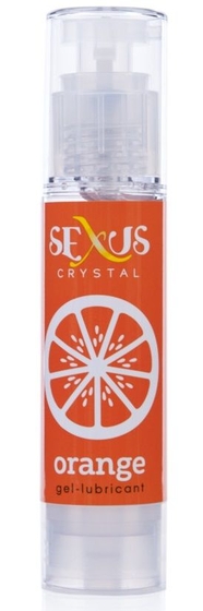 Увлажняющая гель-смазка с ароматом апельсина Crystal Orange - 60 мл. - фото, цены