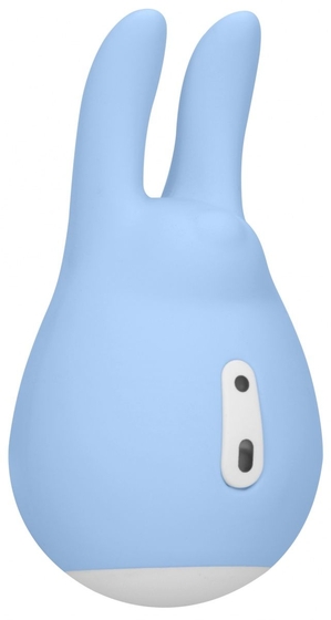 Голубой клиторальный стимулятор Love Bunny - 9,4 см. - фото, цены