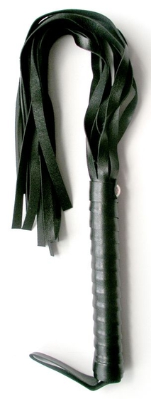 Черная плетка Notabu из искусственной кожи - 50 см. - фото, цены