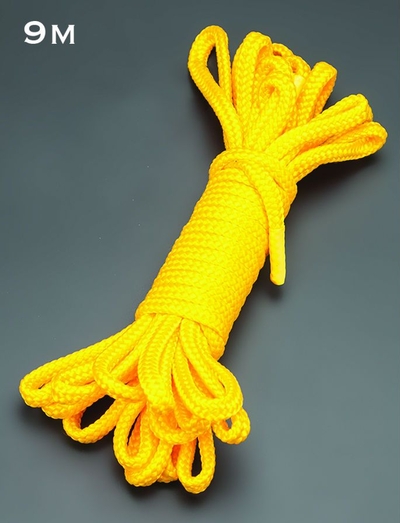 Желтая веревка для связывания - 9 м. - фото, цены